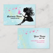 Visitenkarte - Fee, Schmetterling, fantastisch (Vorne/Hinten)