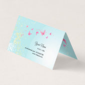 Visitenkarte - Fee, Schmetterling, fantastisch Visitenkarten (Rückseite)