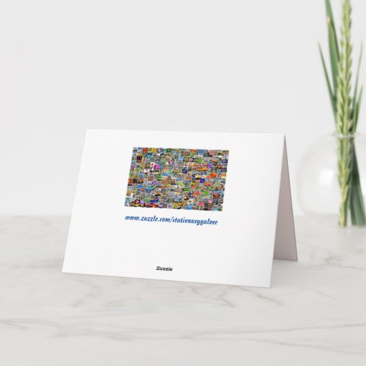 Visitenkarte Feiertagskarte (Rückseite)