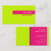 Visitenkarte, fett {anpassbarer Hintergrund} Visitenkarte (Vorne/Hinten)