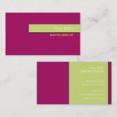 Visitenkarte, fett {anpassbarer Hintergrund} Visitenkarte (Vorne/Hinten)