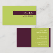 Visitenkarte, fett {anpassbarer Hintergrund} Visitenkarte (Vorne/Hinten)