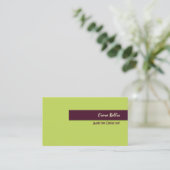 Visitenkarte, fett {anpassbarer Hintergrund} Visitenkarte (Stehend Vorderseite)