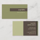 Visitenkarte, fett {anpassbarer Hintergrund} Visitenkarte (Vorne/Hinten)