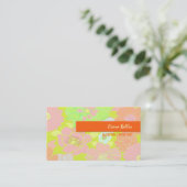 Visitenkarte, fette Mohn Visitenkarte (Stehend Vorderseite)