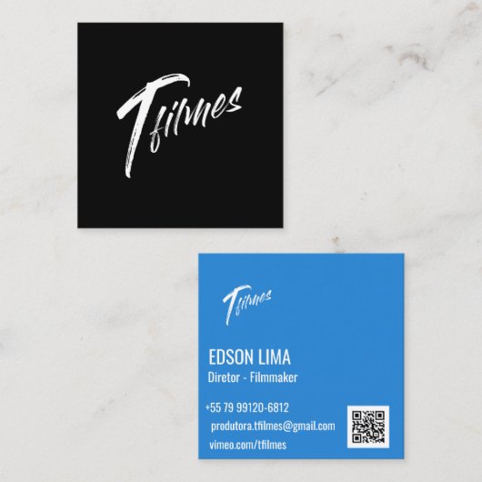 Visitenkarte Filmmaker und Fotógrafo (Vorne/Hinten)