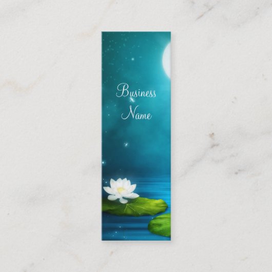 Visitenkarte Firefrefly White Blume Skinny (Vorderseite)