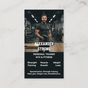 Visitenkarte Fitness-Trainer Körperbildung Fitness