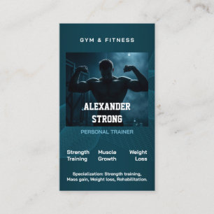 Visitenkarte Fitness-Trainer Körperbildung Gymnasi