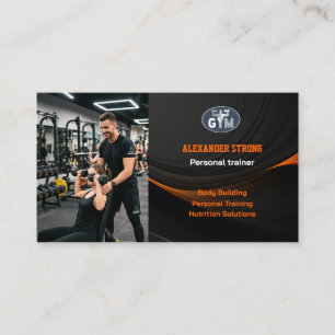 Visitenkarte Fitness-Trainer Körperbildung Gymnasi