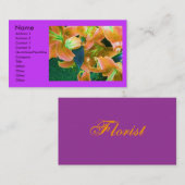 Visitenkarte "Florist" (Vorne/Hinten)