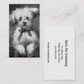 Visitenkarte Fluffiger Hund (Vorne/Hinten)