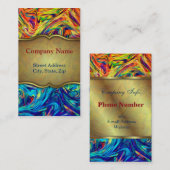 Visitenkarte-Flüssigkeits-Farben Visitenkarte (Vorne/Hinten)