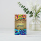 Visitenkarte-Flüssigkeits-Farben Visitenkarte (Stehend Vorderseite)