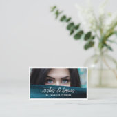 Visitenkarte Foto Hintergrund für Schönheitssalon (Stehend Vorderseite)