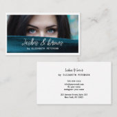 Visitenkarte Foto Hintergrund für Schönheitssalon (Vorne/Hinten)