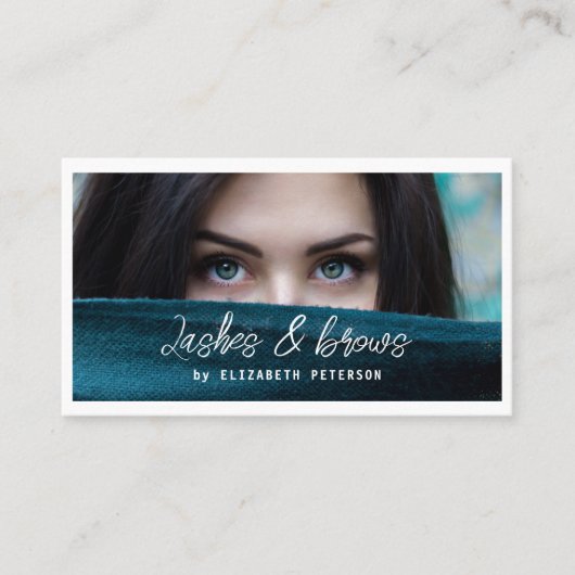 Visitenkarte Foto Hintergrund für Schönheitssalon (Vorderseite)