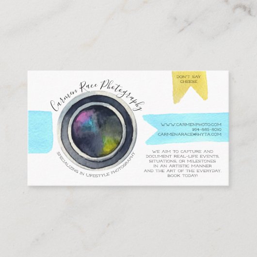 Visitenkarte Fotografie (Vorderseite)