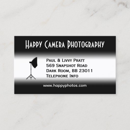 Visitenkarte Fotografie (Vorderseite)