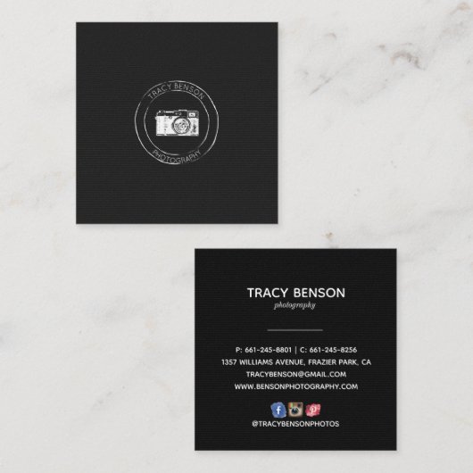 Visitenkarte Fotografie (Vorne/Hinten)
