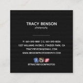 Visitenkarte Fotografie (Rückseite)