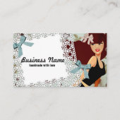 Visitenkarte - Frau, Mode, Mädchen, Haarbogen (Vorderseite)