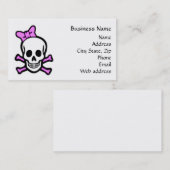 Visitenkarte Frau-Skull (Vorne/Hinten)