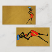 Visitenkarte "Frauen in Afrika" (Vorne/Hinten)