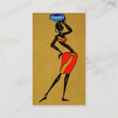 Visitenkarte "Frauen in Afrika" (Rückseite)