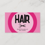 Visitenkarte Friseure Rosa Foto (Vorderseite)