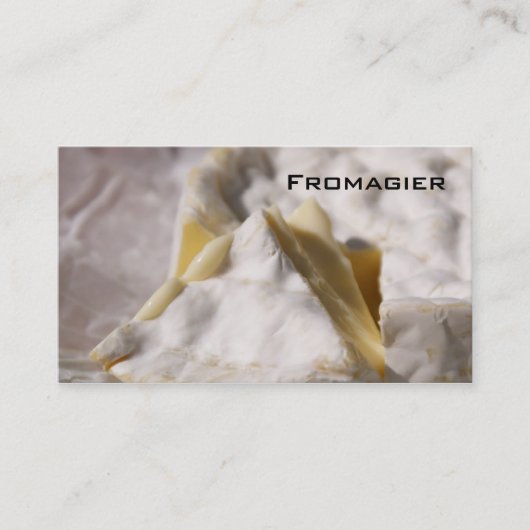 Visitenkarte Fromagier (Vorderseite)