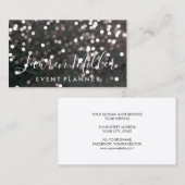 Visitenkarte - funkelndes Geschäfts-Schwarzes (Vorne/Hinten)