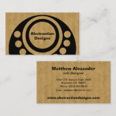 Visitenkarte für abstrakte Dimensionen (Vorne/Hinten)