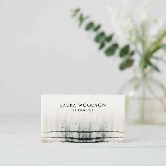 Visitenkarte für Abstrakte Therapeuten (Stehend Vorderseite)