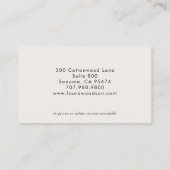 Visitenkarte für Abstrakte Therapeuten (Rückseite)