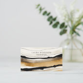 Visitenkarte für abstrakte Wasserfarben (Stehend Vorderseite)