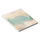 Visitenkarte für abstrakte Wasserfarben Notizblock (angewinkelt)