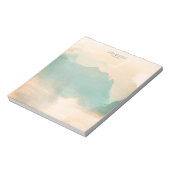 Visitenkarte für abstrakte Wasserfarben Notizblock (Rotiert)