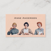 Visitenkarte für administrative Assistentin (Vorderseite)