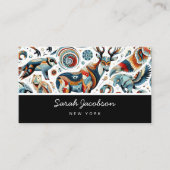 Visitenkarte für afrikanische Stammtiere (Vorderseite)