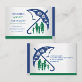 Visitenkarte für Agent von Versicherungen (Vorne/Hinten)