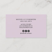 Visitenkarte für Amethyst Crystal Healing Arts (Rückseite)