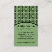 Visitenkarte für antike Bögen, Größe (Rückseite)