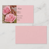 Visitenkarte für antike Rose (Vorne/Hinten)
