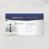 Visitenkarte für Anwalt, Anwalt, Rechtsanwalt (Rückseite)