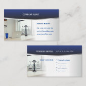 Visitenkarte für Anwalt, Anwalt, Rechtsanwalt (Vorne/Hinten)