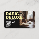 Visitenkarte für Anwälte mit Logo und QR-Code (Vorderseite)