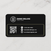 Visitenkarte für Anwälte mit Logo und QR-Code (Rückseite)