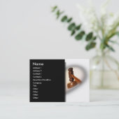 Visitenkarte für Anwaltskanzlei (Stehend Vorderseite)