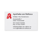 Visitenkarte für Apotheken